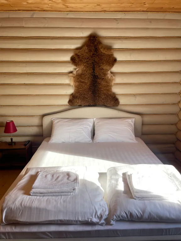 Дом из сруба с баней и бассейном