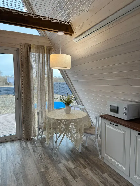 Коттедж Дом A-frame с фурако — Пановка