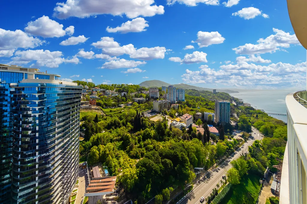 Апартамент с шикарным видом на горы и город