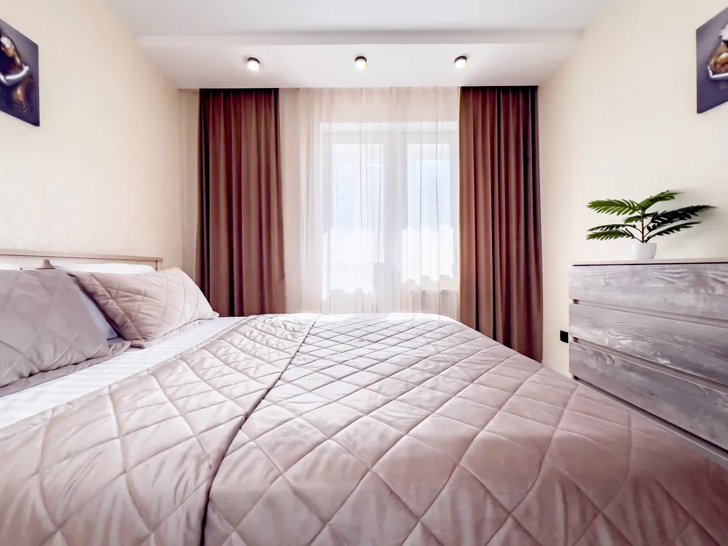 1-комнтаная квартира для 4 гостей рядом с аквапарком Лимпопо