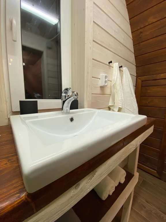 Papino village blue домик рядом с водопадом и лесом