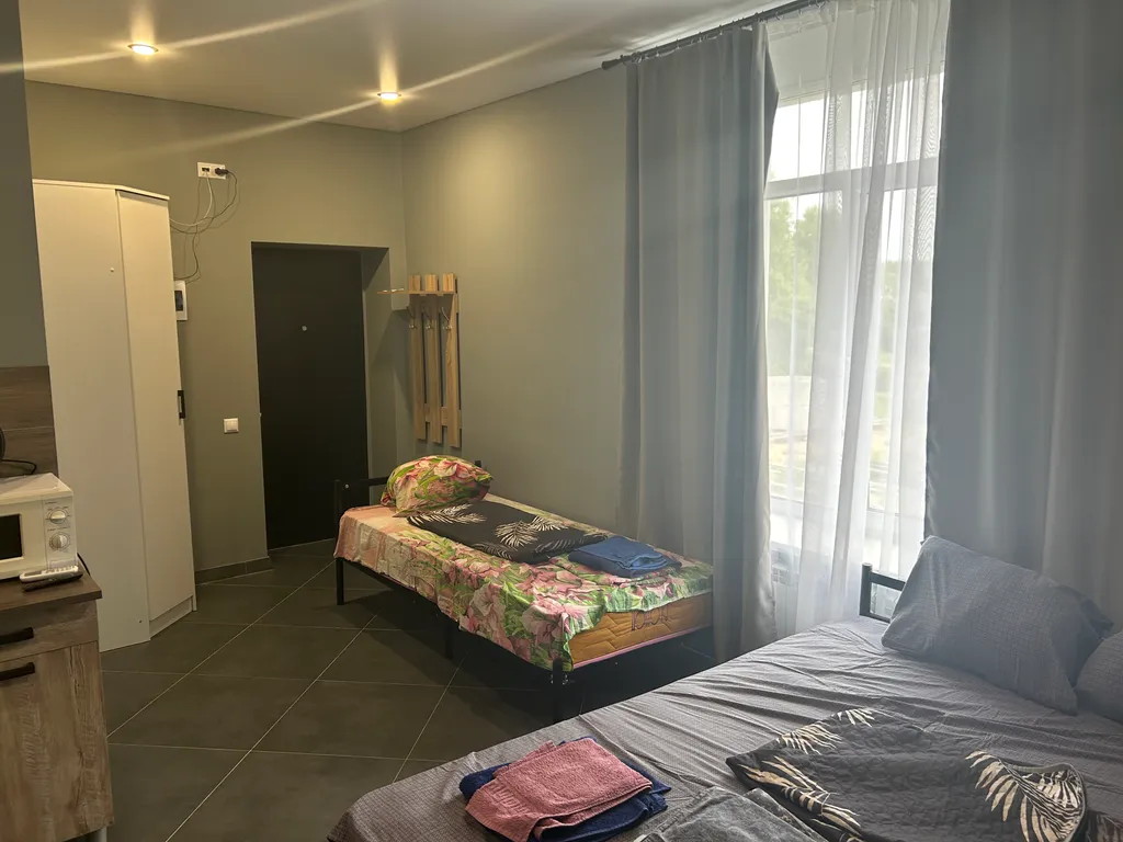 Уютная студия в тихом месте со свежим ремонтом