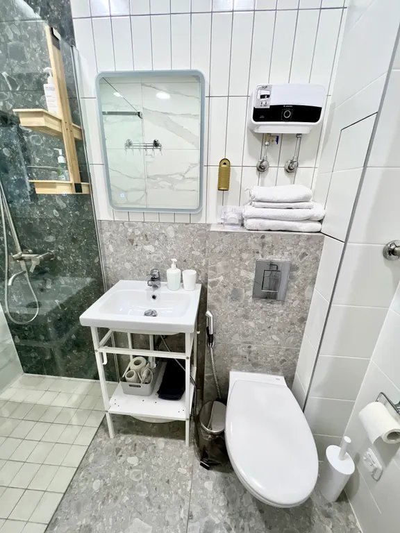 Светлая квартира рядом с Онежским озером