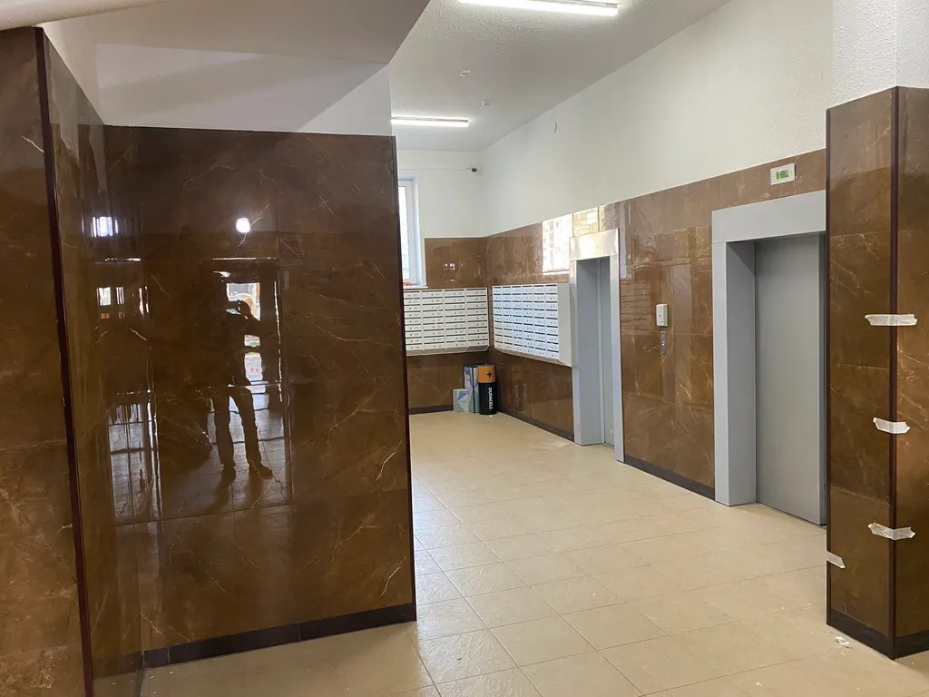 Студия рядом с Мегой в новом доме с новым ремонтом