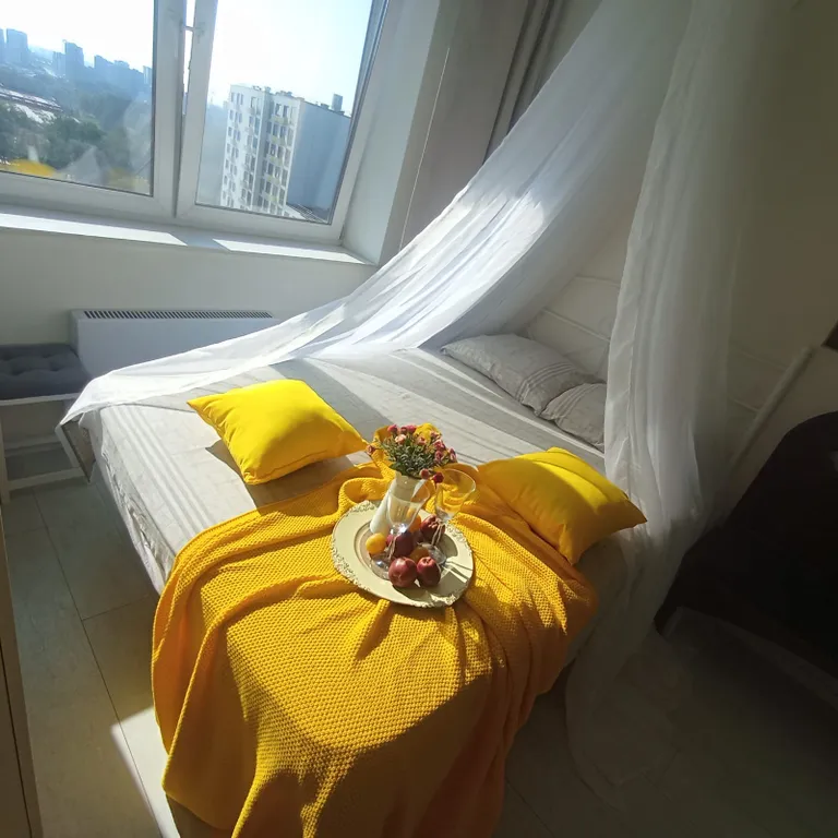 Квартира с балдахином натуральная мебель готика