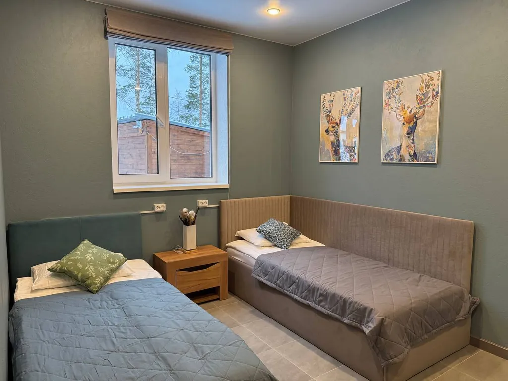 Коттедж Новый коттедж с видом на лес и в трех минутах от озера — Мга