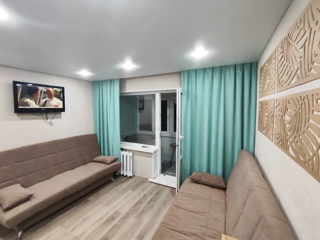 Однокомнатная квартира на 3 спальных места, с балконом