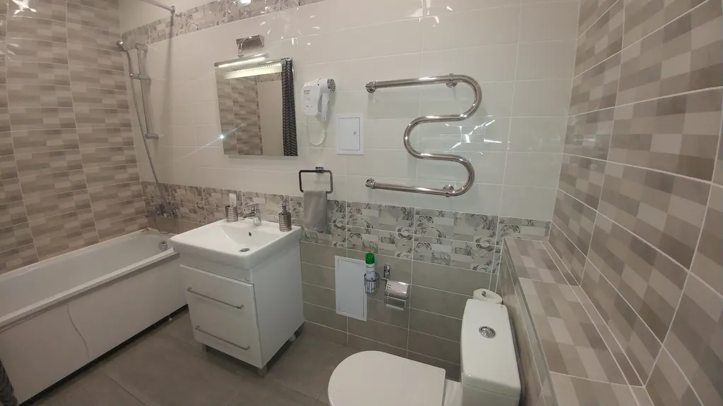 Уютная евродвушка в серых тонах