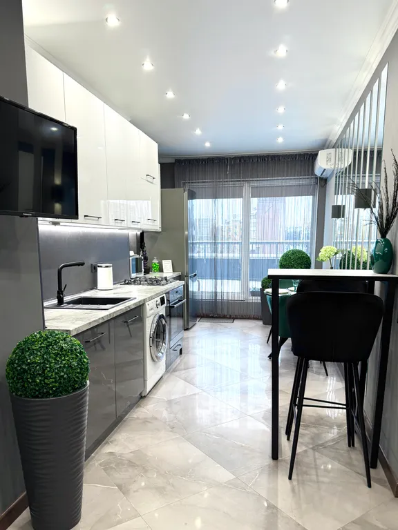 Квартира Квартира Апарты Люкс с террасой, камином, видом на реку в центре Рыбной деревни — Калининград