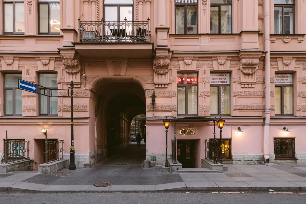 Квартира Квартира Мятная студия с парковкой в центре города 5 мин ст.м. Владимирская — Санкт-Петербург