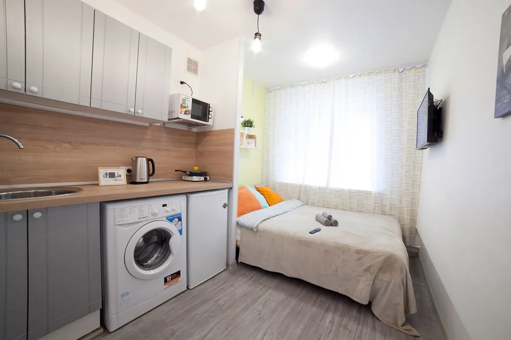 Квартира Двухместная уютная студия в 8-ми минутах ходьбы от метро — аренда посуточно в Новосибирск