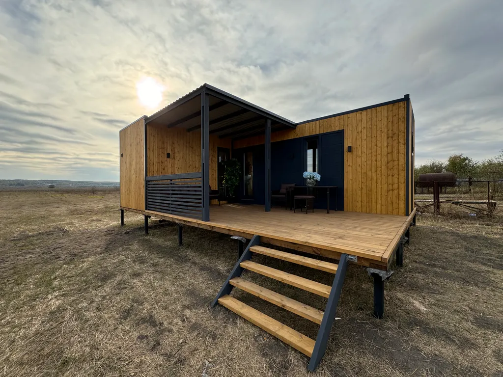 Модульный дом с панорамным видом