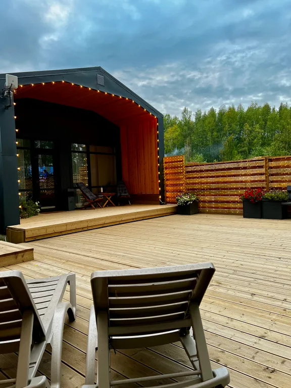 Коттедж Дом на берегу озера в Карелии — Чална