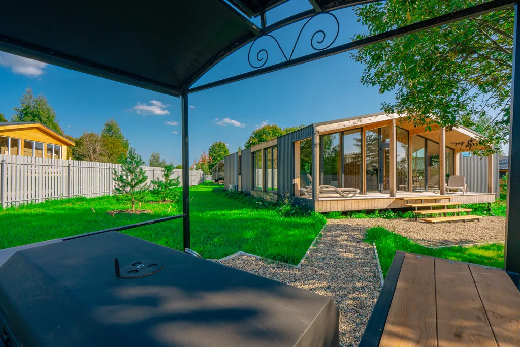 Светлый дом с панорамной гостиной