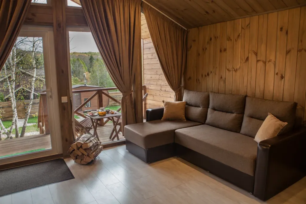 Барнхаус ВЕСНА с камином и баней