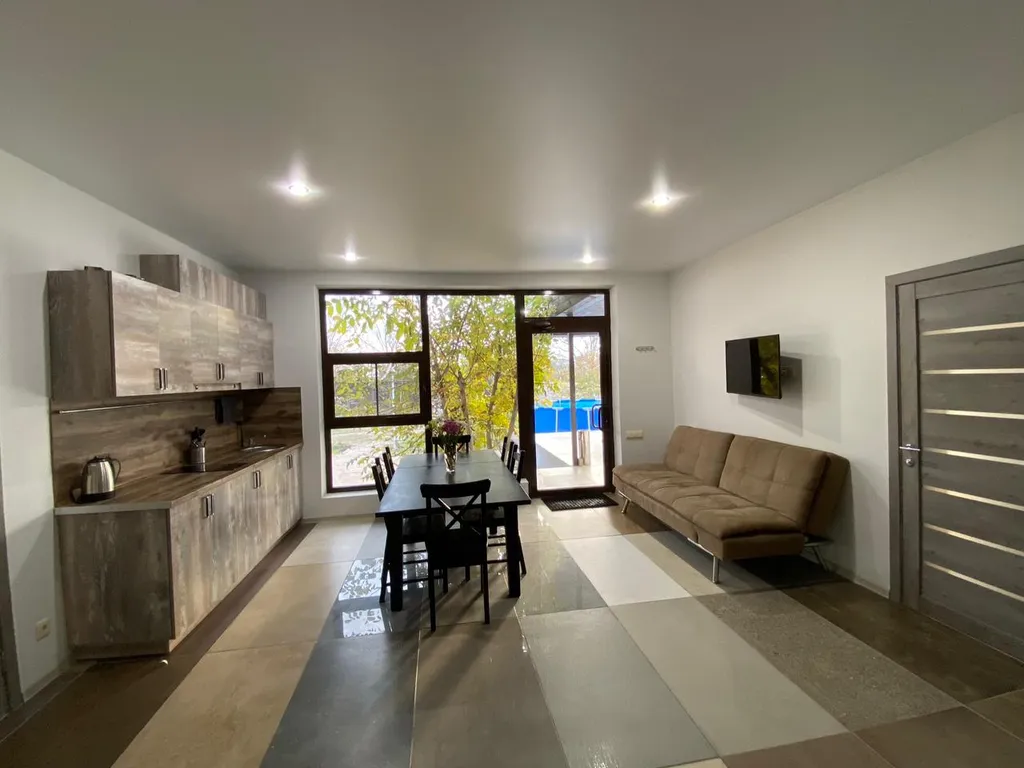 Коттедж Коттедж на берегу реки Кубань с баней, бассейном, банным чаном — Елизаветинская