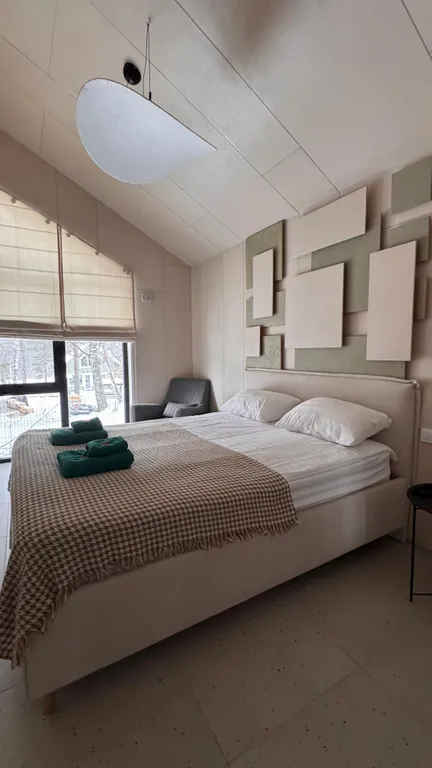 Большой зеленый дом до 6 чел с баней