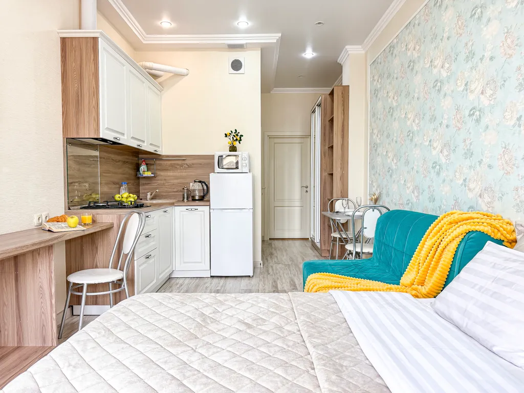 Квартира Квартира Уютная студия с балконом — Геленджик