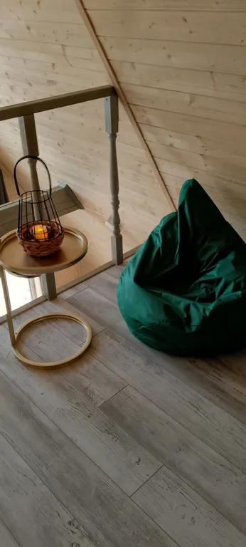 Стильный A-frame с баней/сауной и сибирским чаном на дровах.