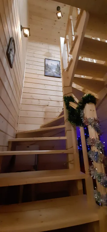 Коттедж с баней на дровах