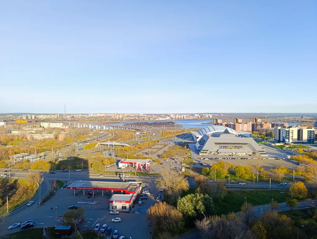 Квартира с красивым ночным видом