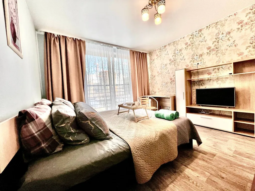 Квартира 1+ ЖК Новин евро апартаменты в комплексе парковка, кафе развязка — Тюмень