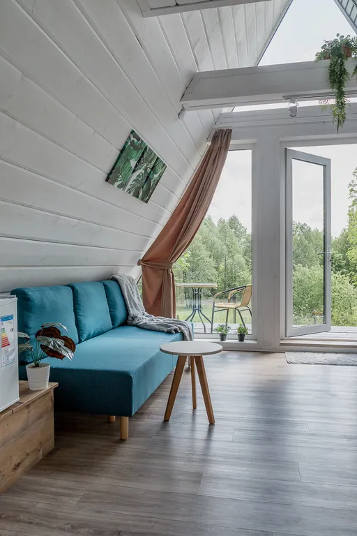 Уютный А-фрейм в современном стиле