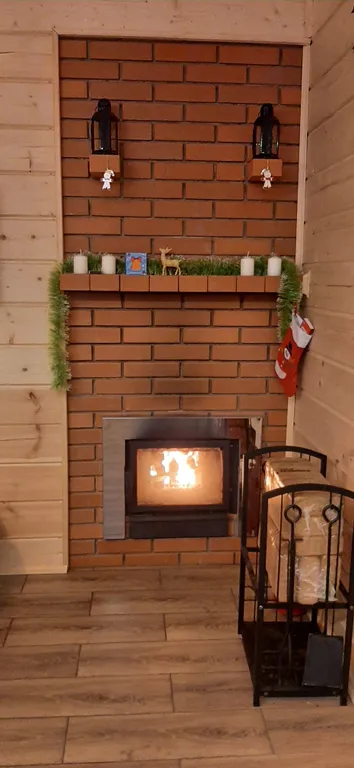 Коттедж с баней на дровах