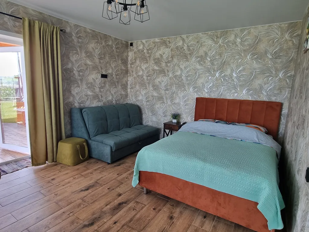 Гостевой дом с террасой, панорамной баней и чаном