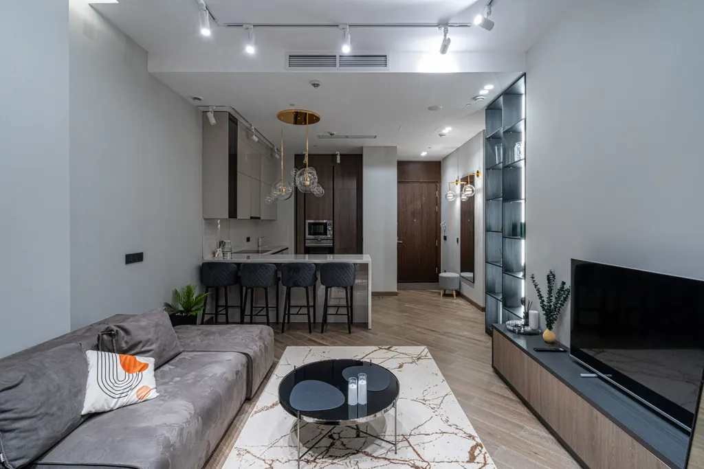 Апартамент с нежным интерьером и редким видом на город