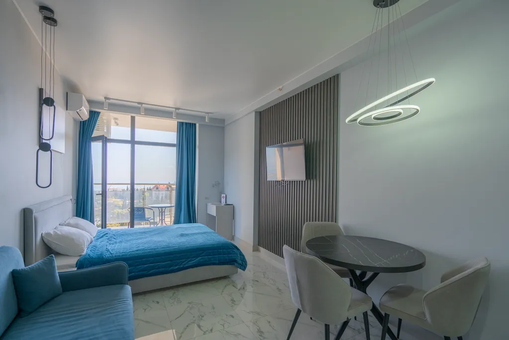 Дизайнерская студия Ls-blue curacao с видом на море с 3-го этажа