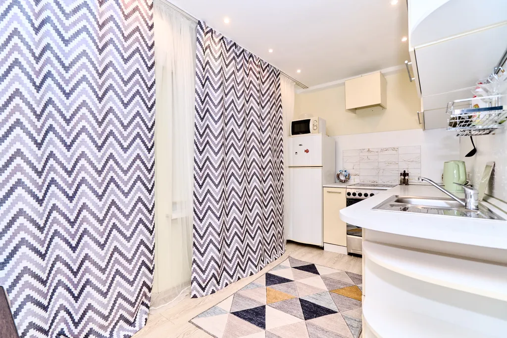 Светлая двухкомнатная квартира с тремя отдельными спальными местами