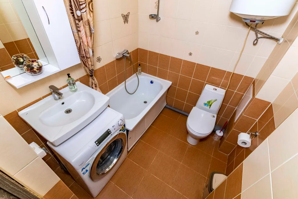 Квартира-студия с балконом для командированных и отдыха