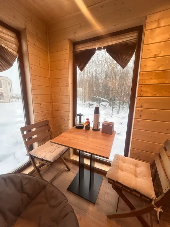 Баня на дровах с гостевым домиком