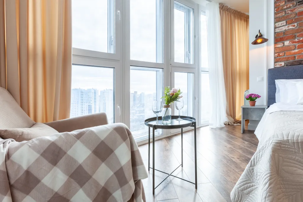 Апартамент Rentplaza c Панорамным видом на город