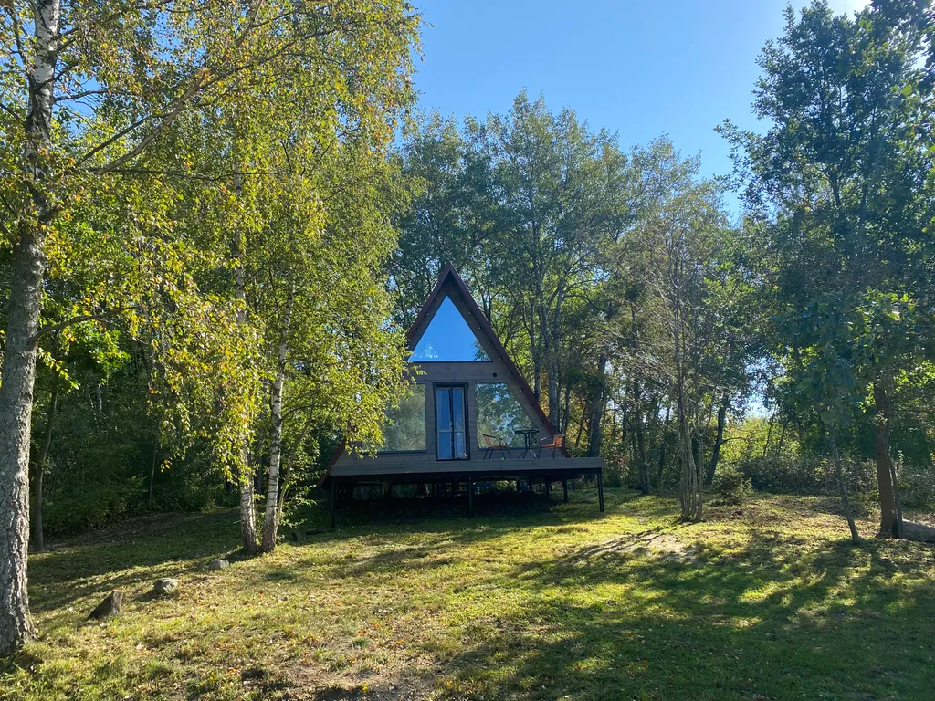 Коттедж А-фрейм на берегу залива — аренда посуточно в Ласкино