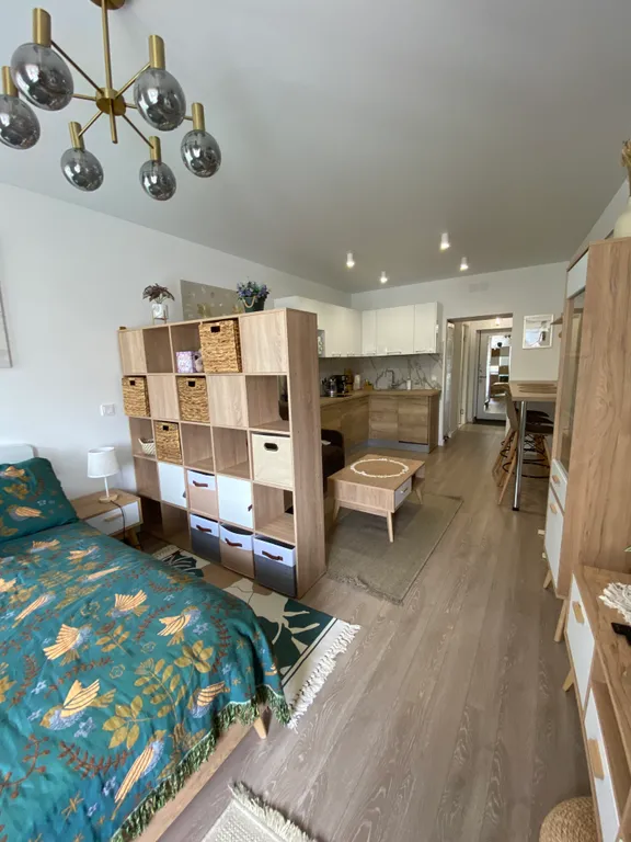 Студия в стиле Сканди с видом на Кремль