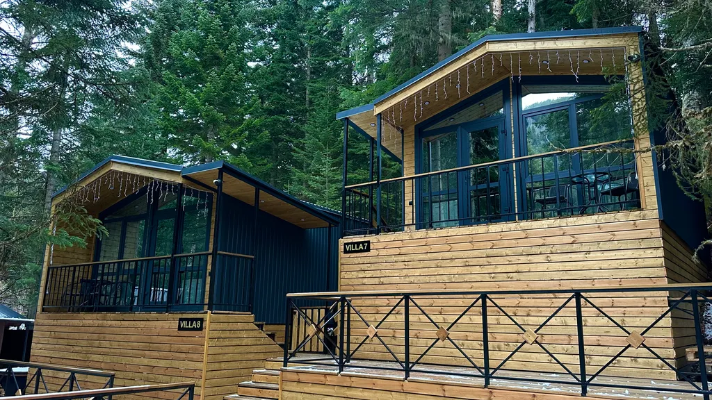 Коттедж relax с чаном и видом на хвойный лес