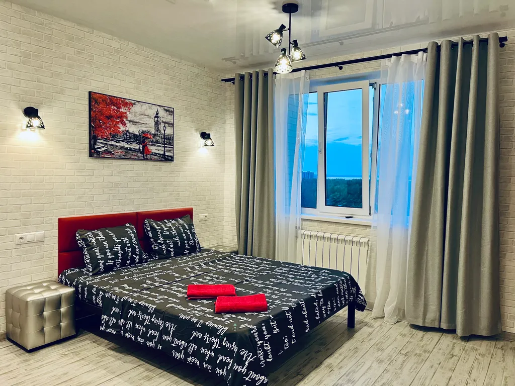 Квартира Новая студия с видом на Волгу с высоты птичьего полета — аренда посуточно в Конаково