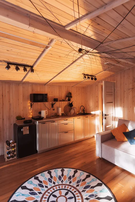 Уютный домик с видом на лес с баней и купелью