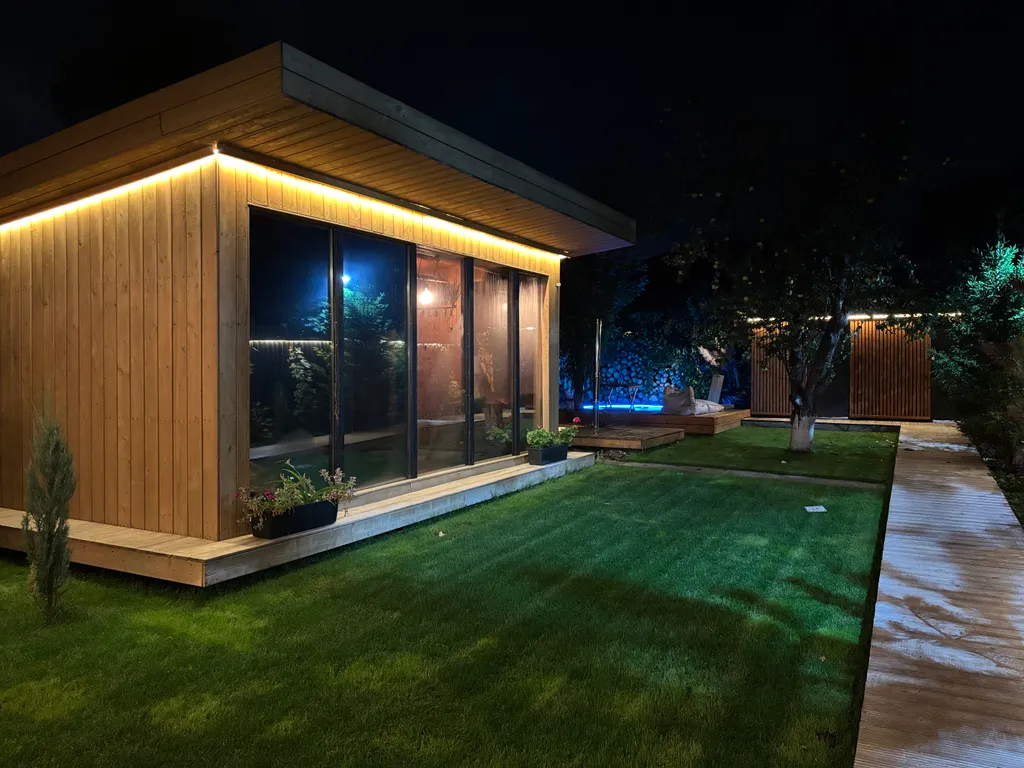 Дом с баней и горячим чаном