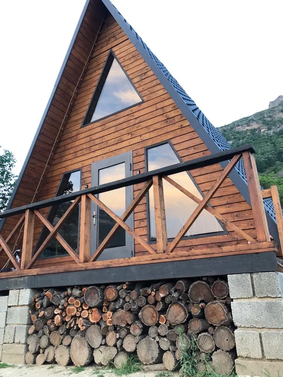 A-frame дом в уютном и тихом уголке