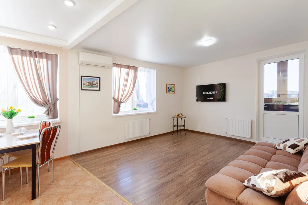 Апартаменты Квартиркаплаза семейный вариант, панорамный вид на Волгу