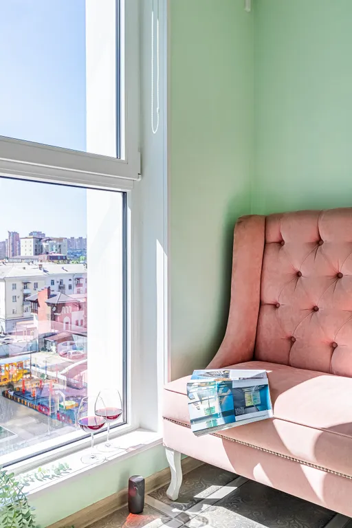 Квартира Квартира стиль и спокойствие, ортопедический матрас, smart tv и панорамное окно — Краснодар