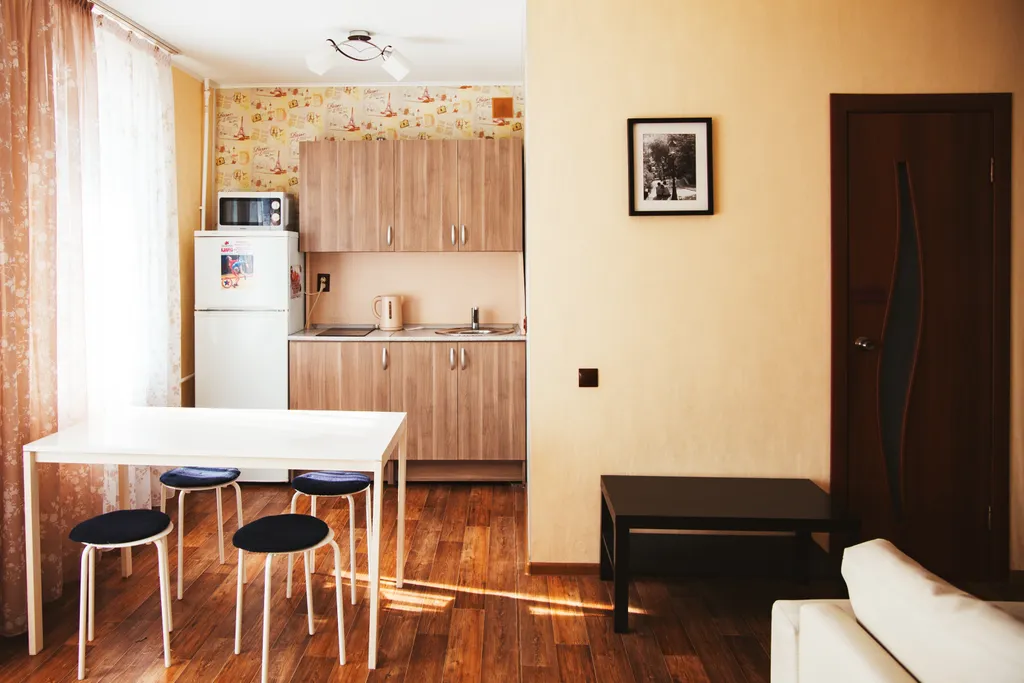 Квартира-студия в пастельных тонах на ЗАГСе