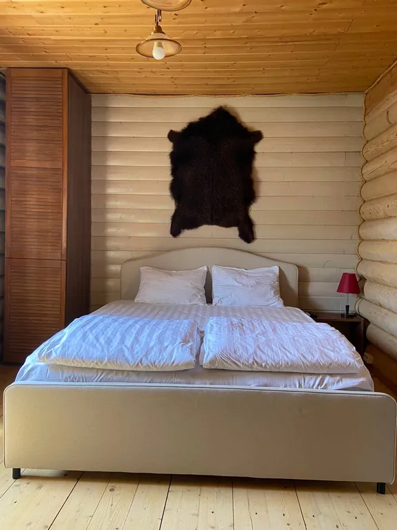 Дом из сруба с баней и бассейном