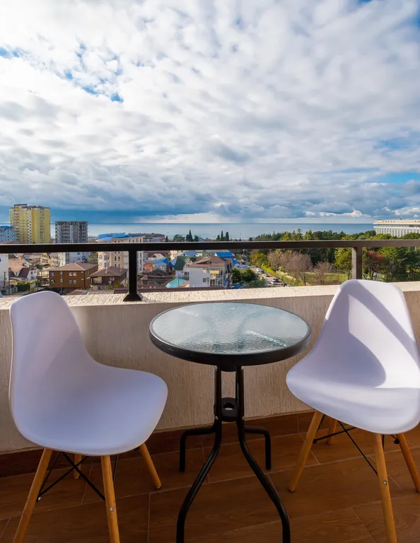 Квартира Квартира Апартамент с кухней, балконом и шикарным видом на море — Адлер