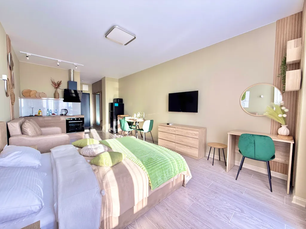 Boho sunset studio sea & mountain view