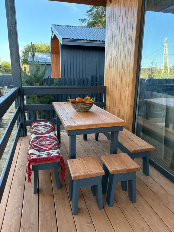 Коттедж Комфортный коттедж с сауной и купелью — Бугры