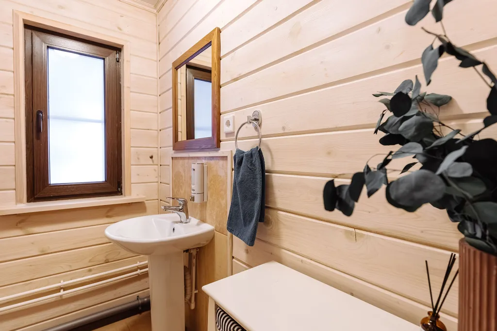 Коттедж Рускеала с сауной и видом на озеро